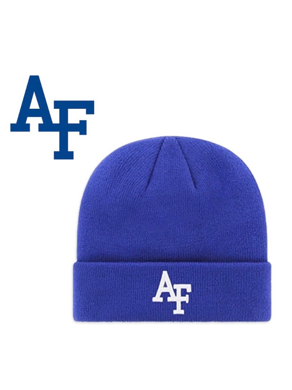 NWT [Ots] Air Force Fighting Falcons NCAA Raised Cuff Knit Beanie Cap Youth OS